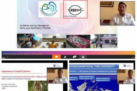 Chief of SEAFDEC/IFRDMD Participates in The Global Swimways Webinar Marathon